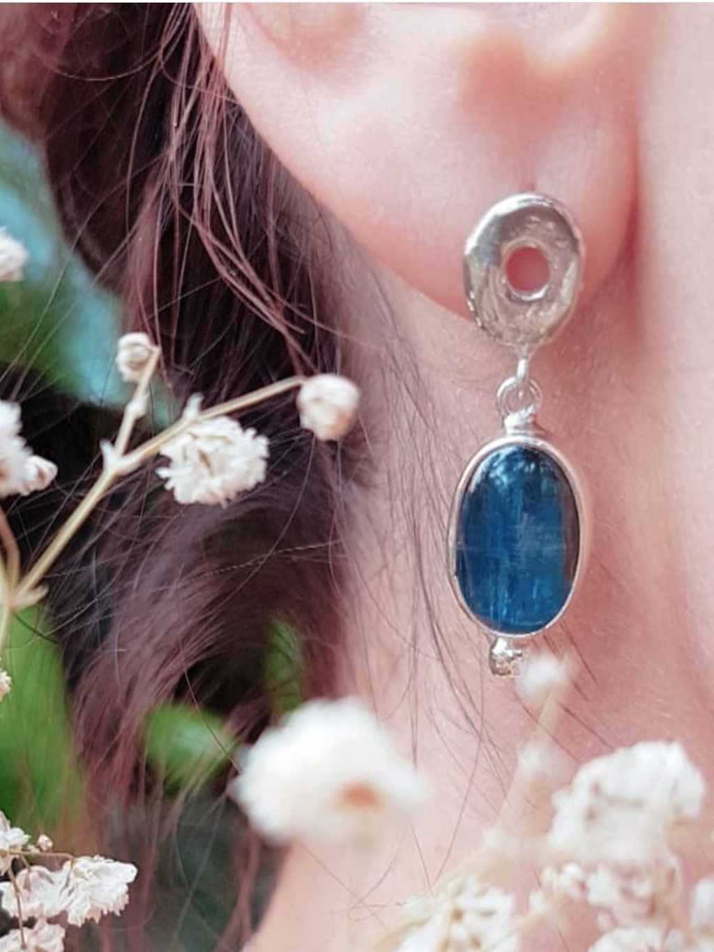 Kyanite Taşlı Küpe