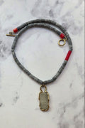 Jade ve Deniz Camı Kolye