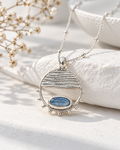 Kyanite Taşlı Slice Kolye