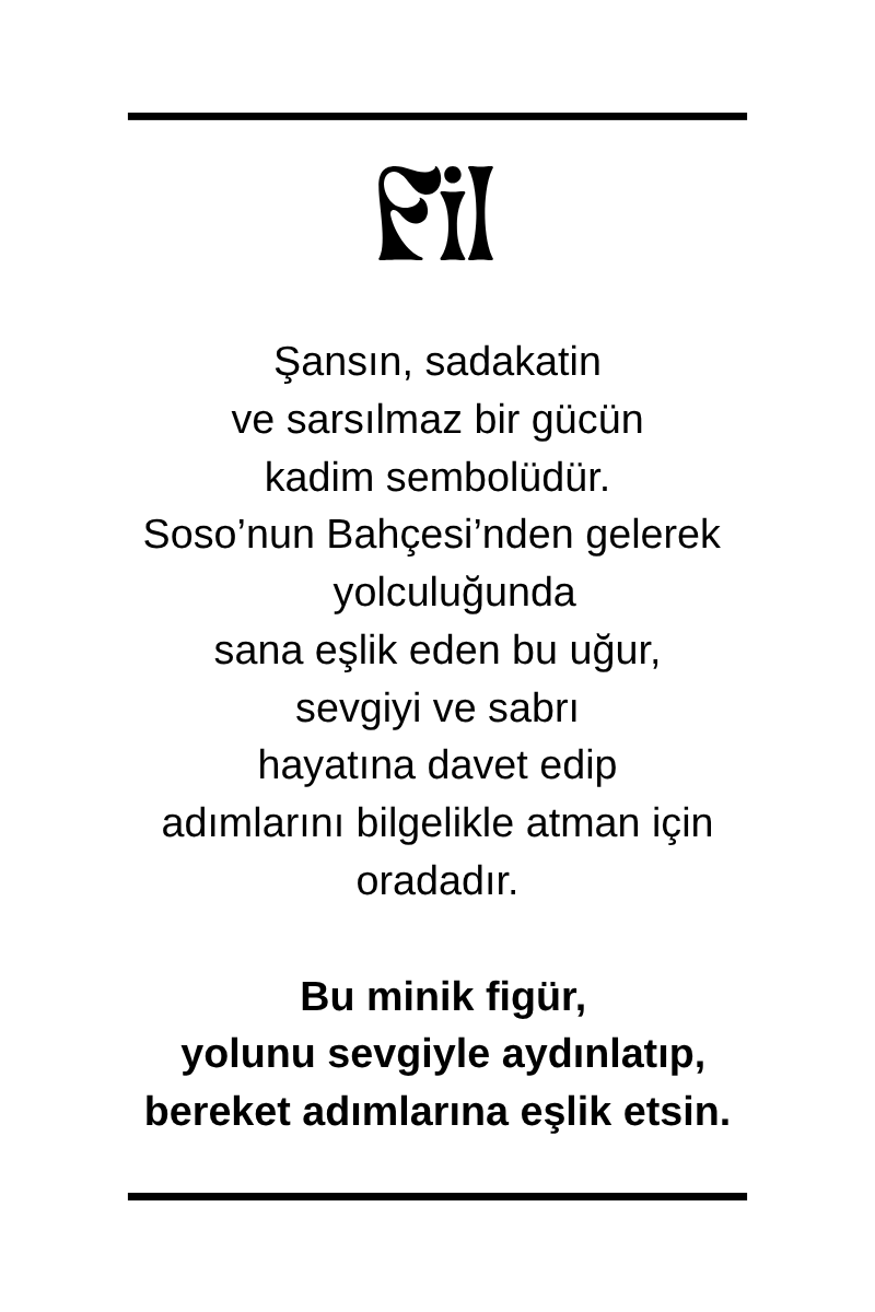 Kıvrık Kuyruk Fil Bileklik