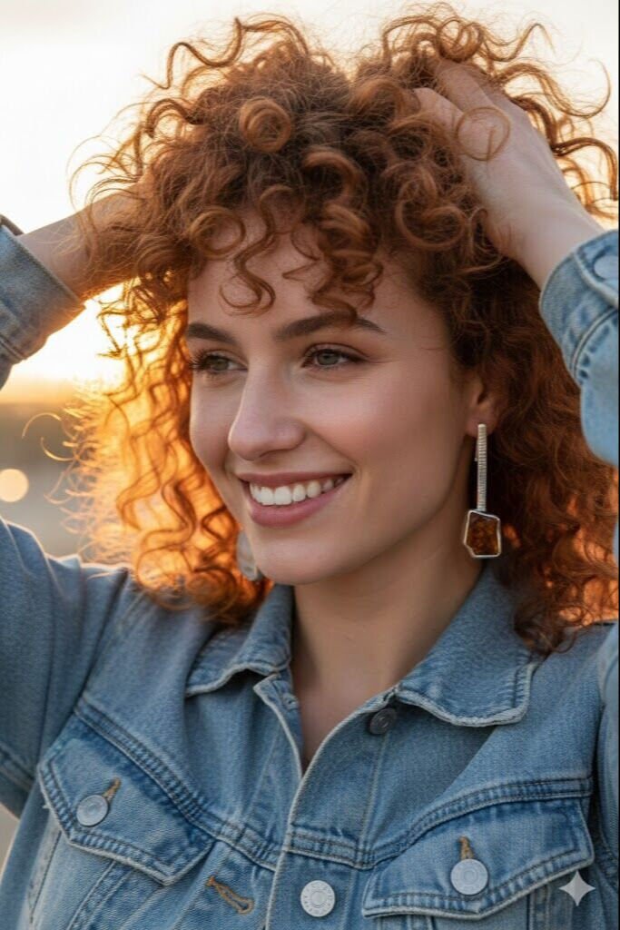 Deniz Camı Gümüş Küpe